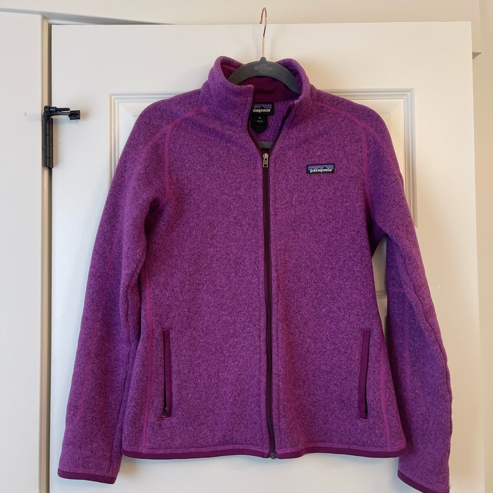 Patagonia purple fleece